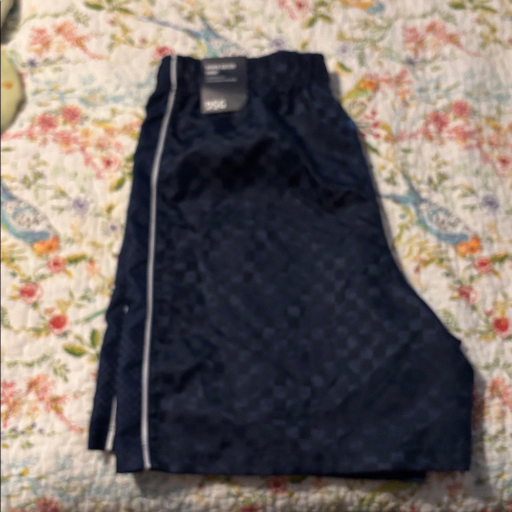 NWT DSG Dark Blue Checkered Soccer Shorts Youth
